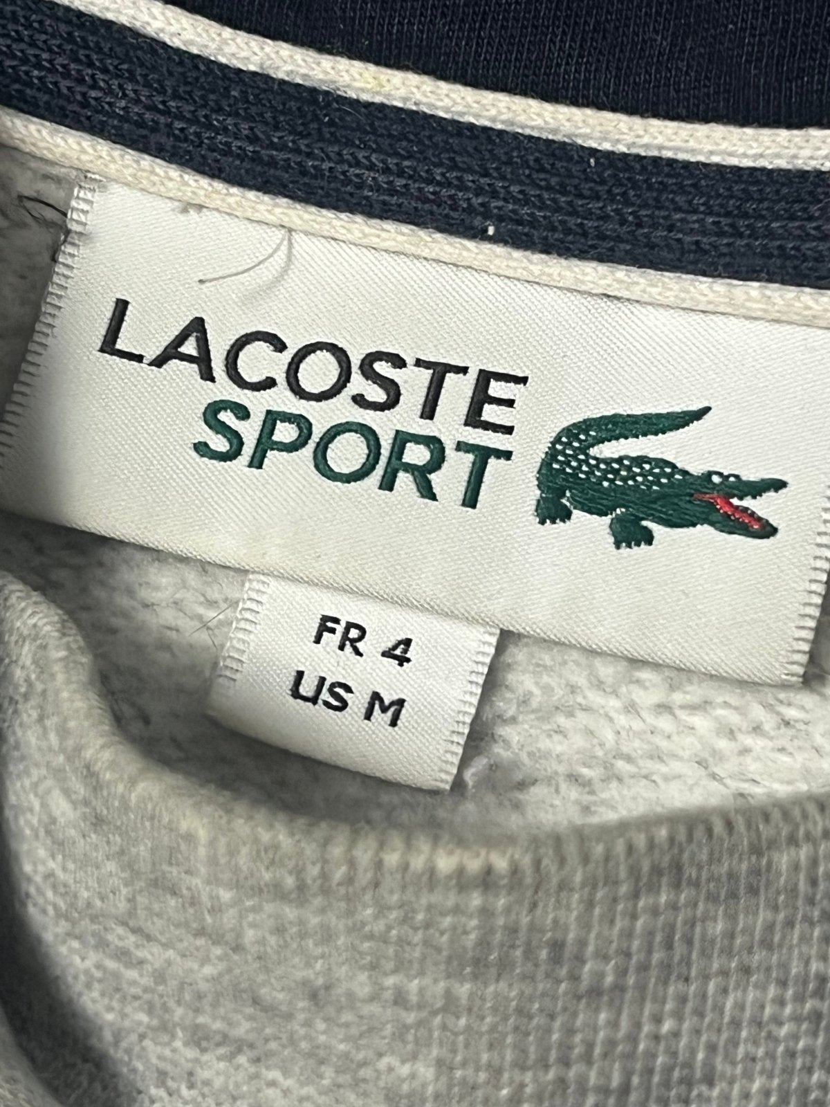 grey Lacoste hoodie {M} - 439sportswear