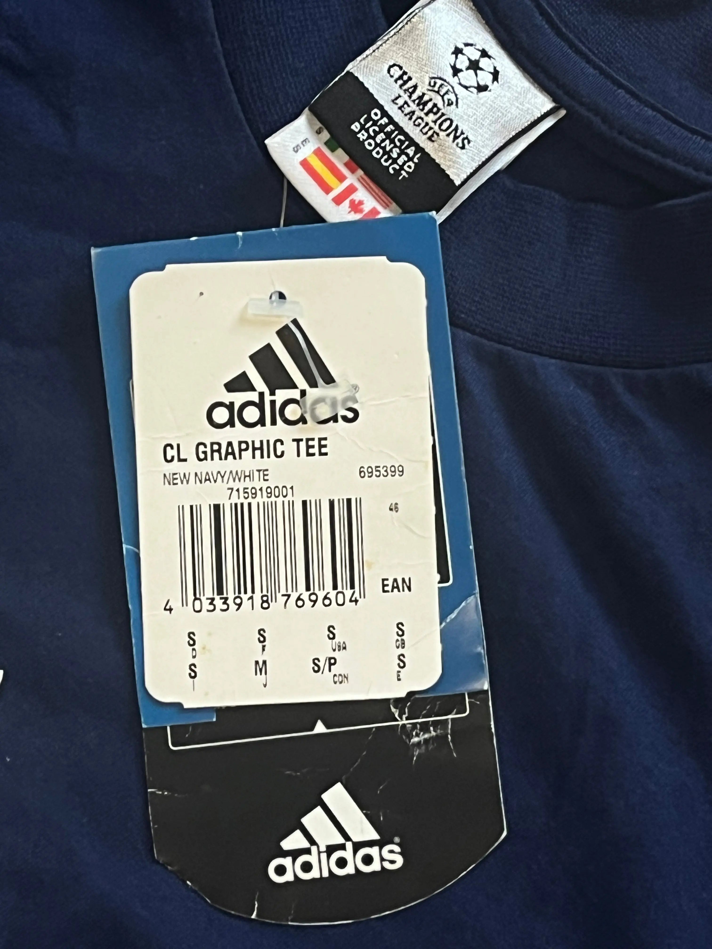 vintage Adidas UEFA CHAMPIONS LEAGUE t-shirt DSWT Adidas
