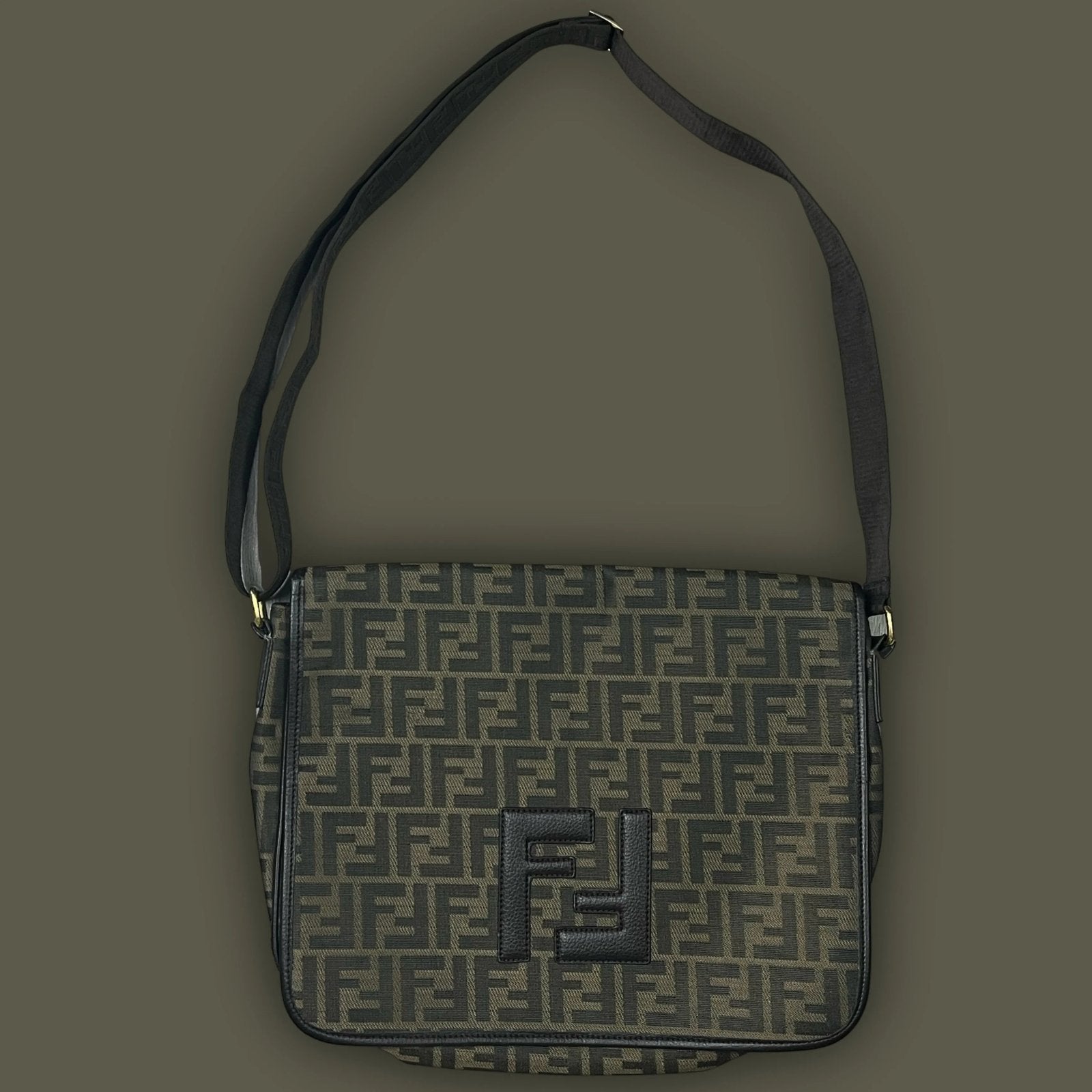 vintage Fendi laptop messenger bag Fendi