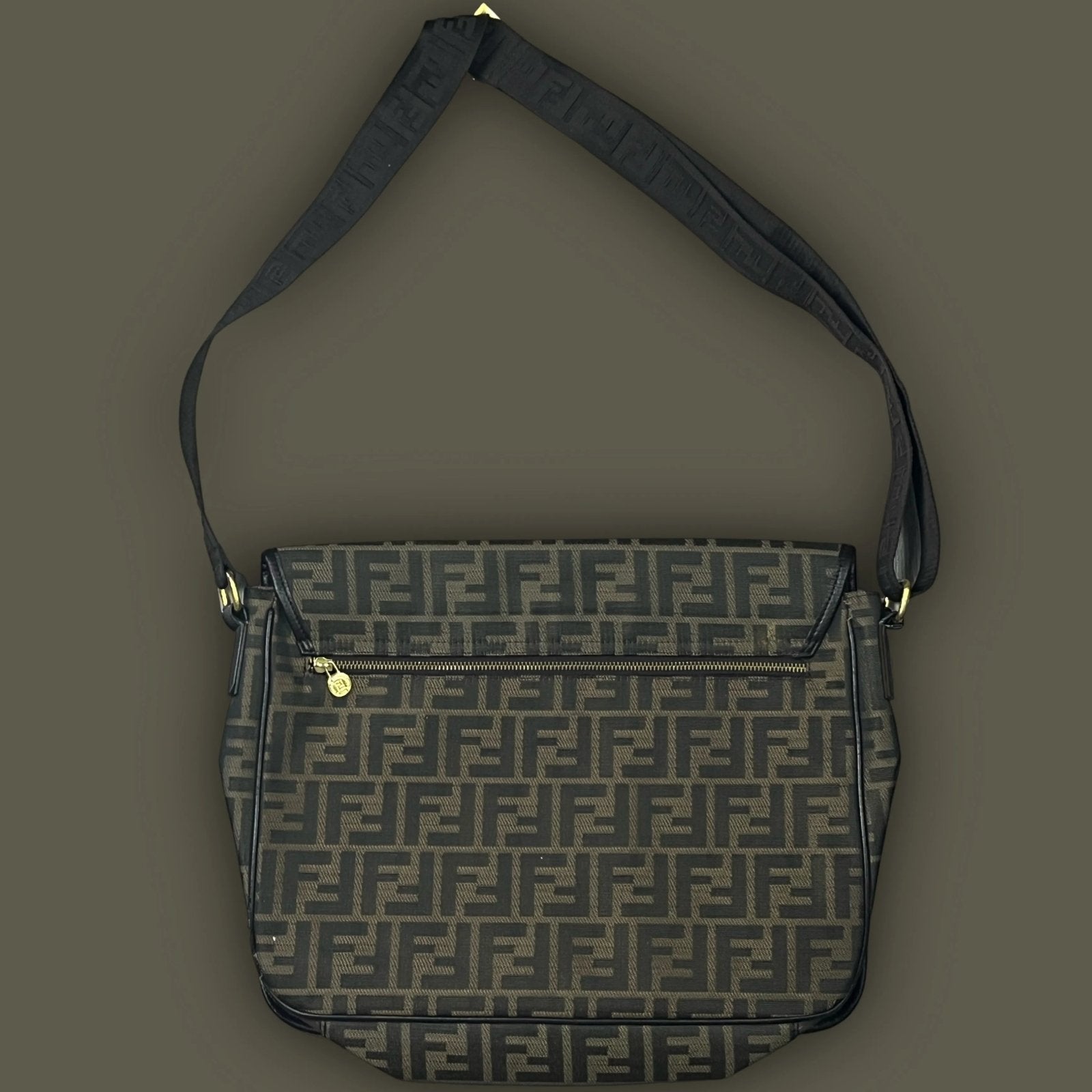 vintage Fendi laptop messenger bag Fendi