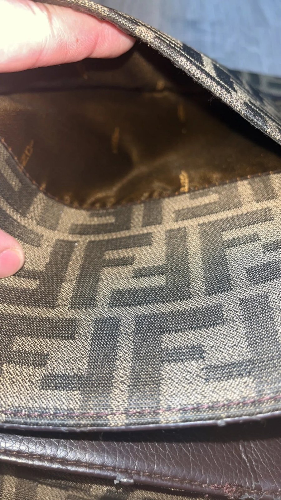 vintage Fendi laptop messenger bag Fendi