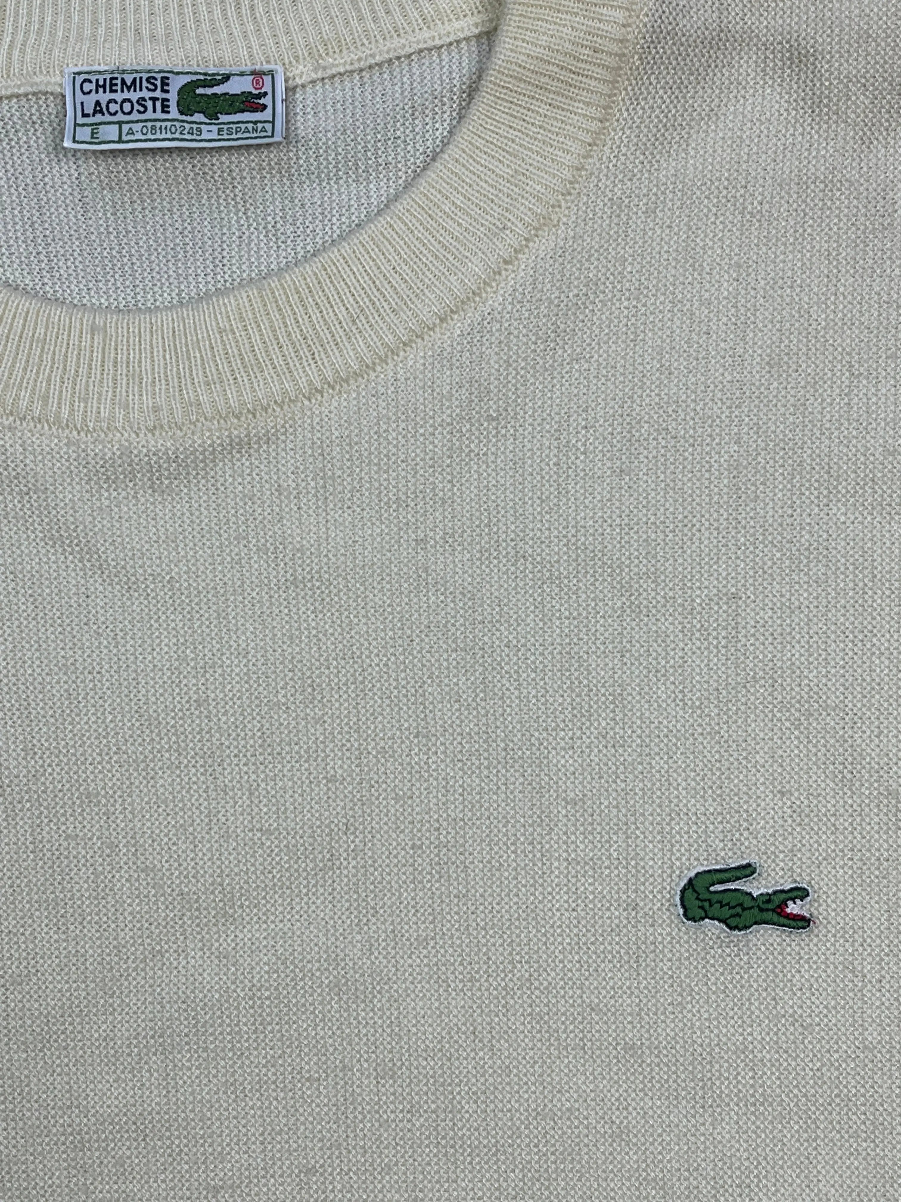 vintage beige Lacoste knittedsweater Lacoste