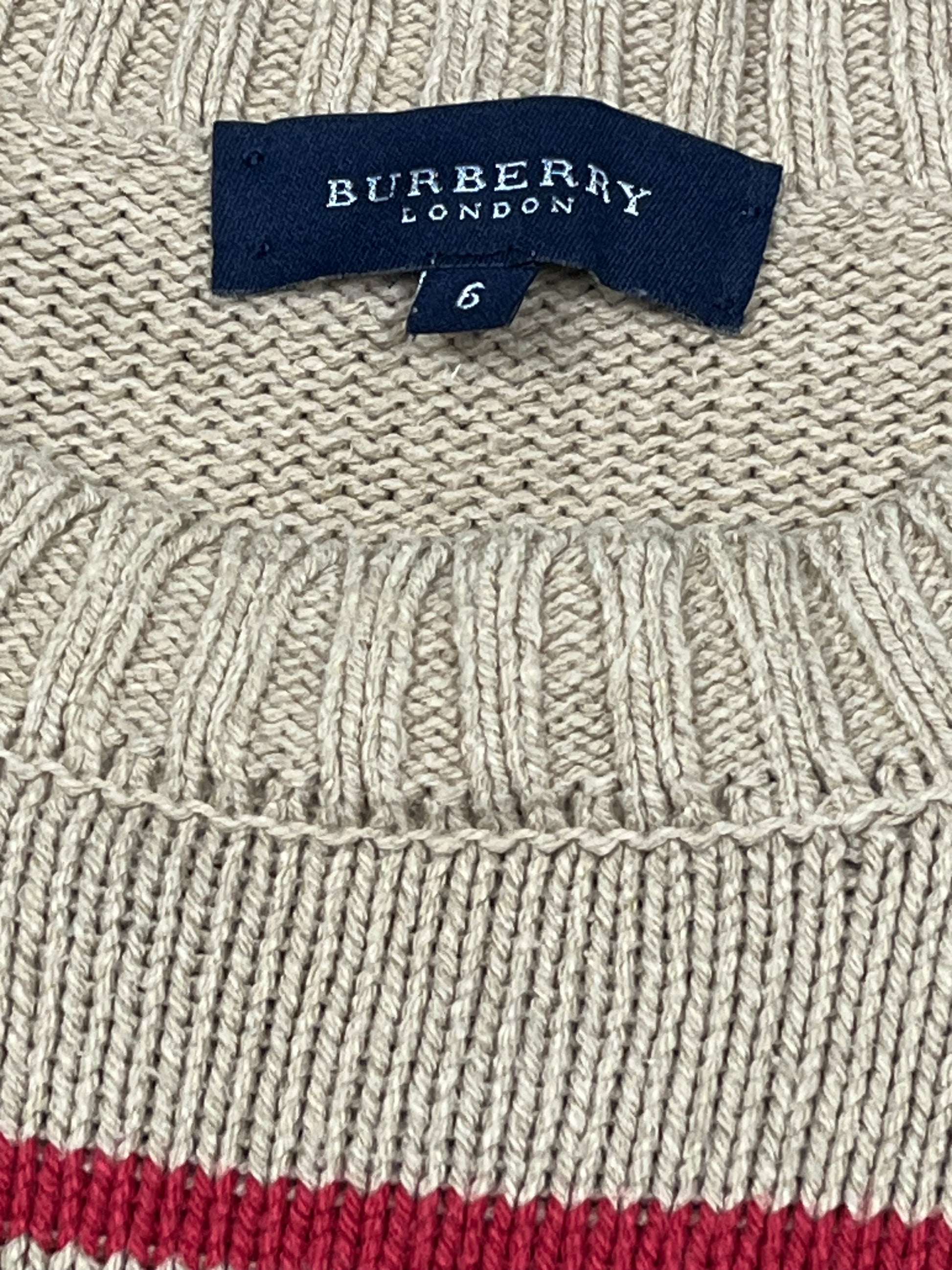 vintage Burberry knittedsweater {L}