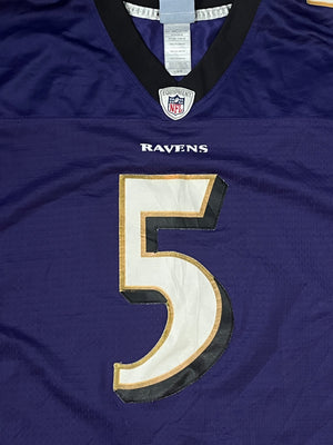 vintage Reebok RAVENS FLACCO5 Americanfootball jersey NFL {L}