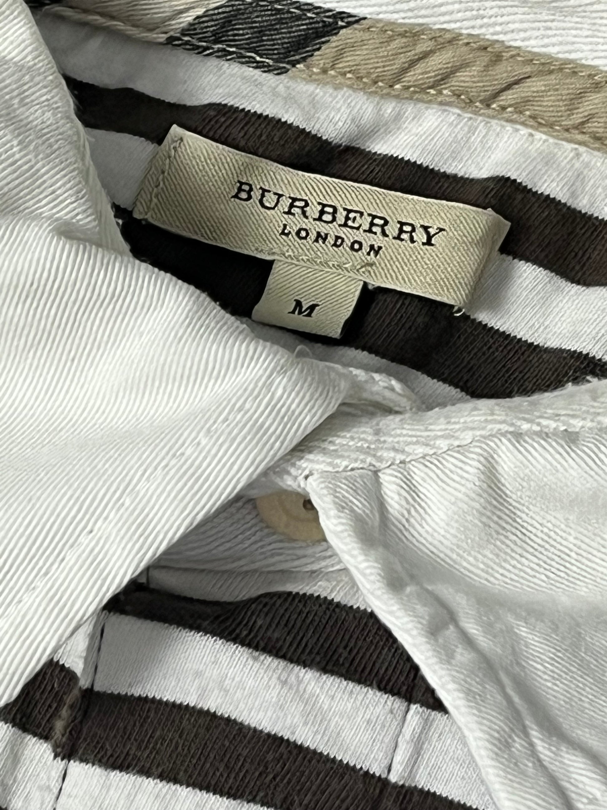 vintage Burberry longsleeve polo {M}