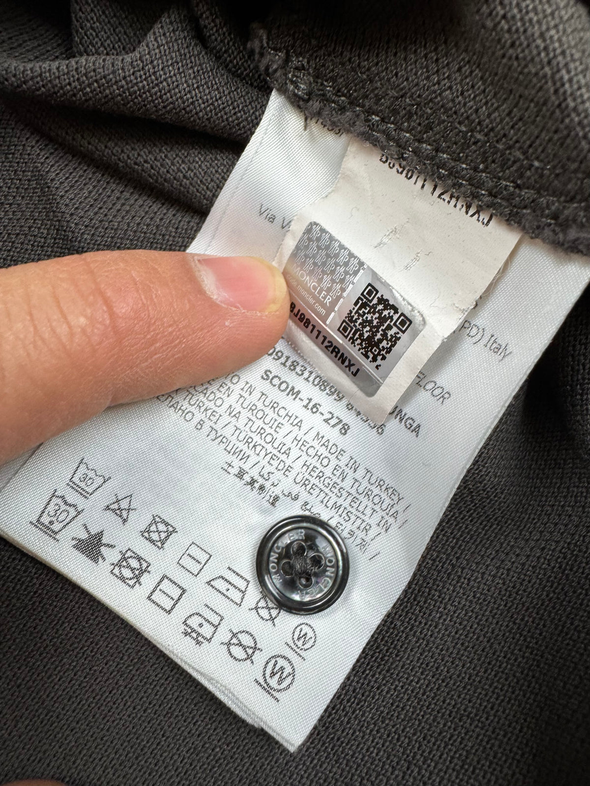 vintage brown Moncler polo long {M}