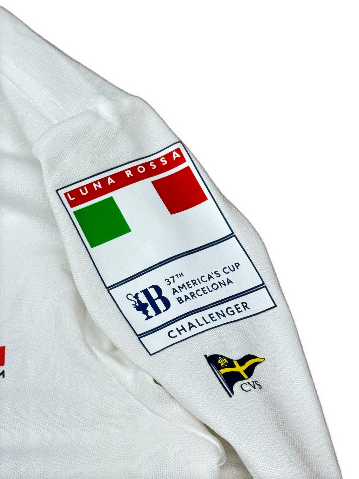white Prada Luna Rossa polo long