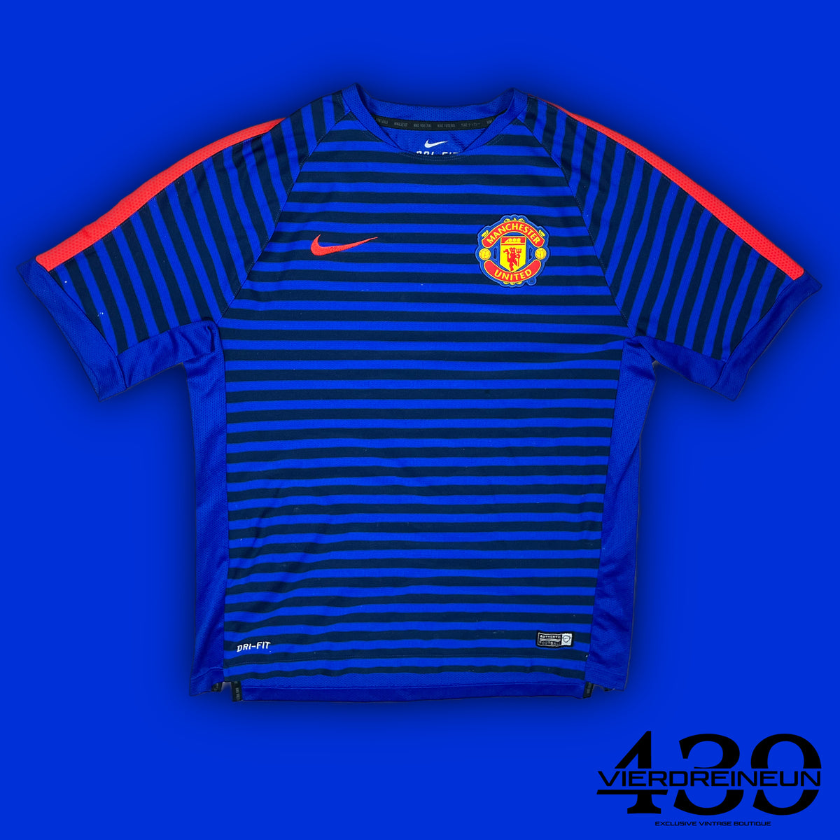 vintage Nike Manchester United trainingjersey {L}
