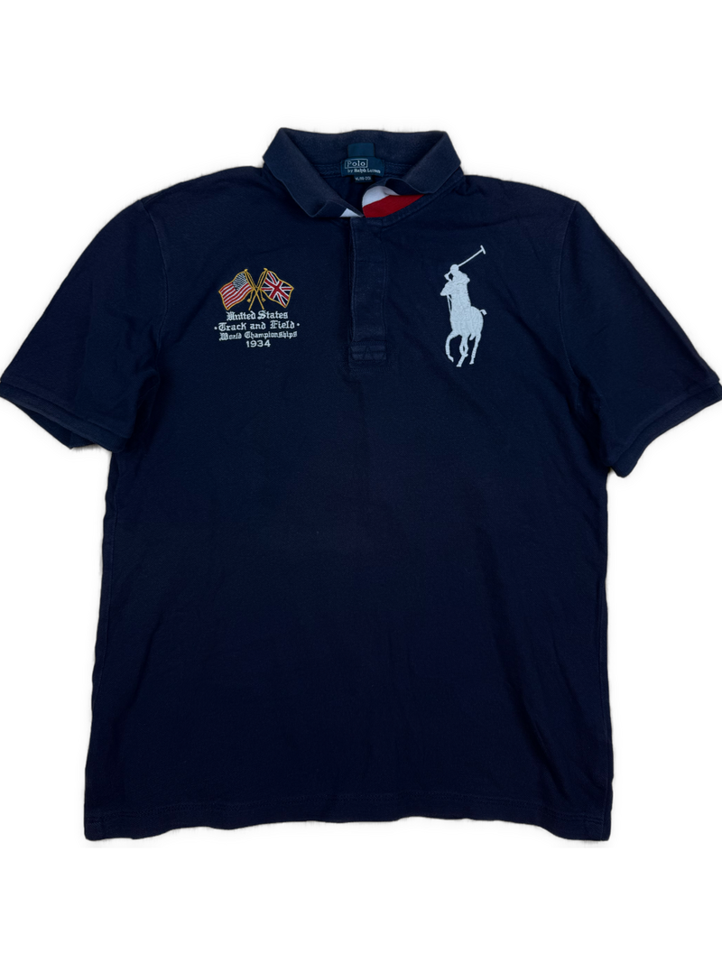 vintage navyblue Polo Ralph Lauren polo {S}