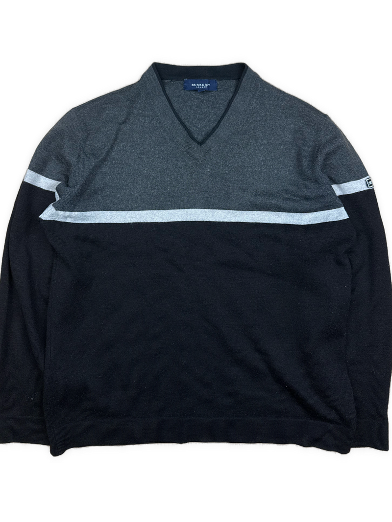 vintage Burberry knittedsweater {S}
