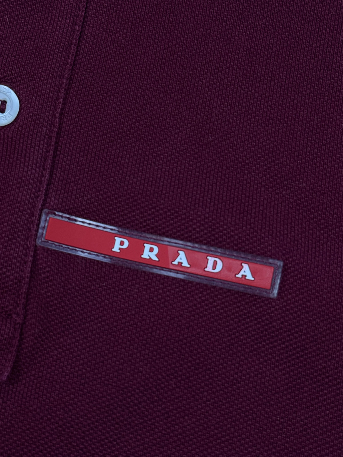 bordeaux Prada polo {XL}