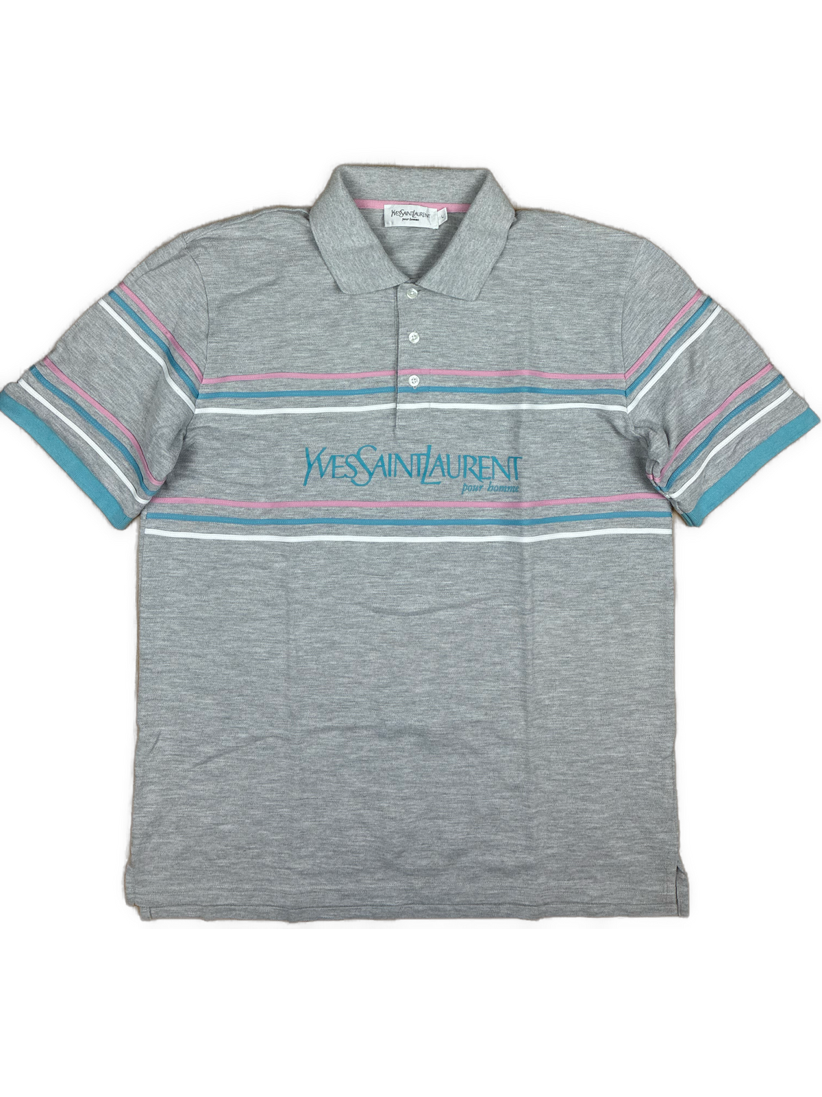 vintage YSL Yves Saint Laurent spellout polo {L}