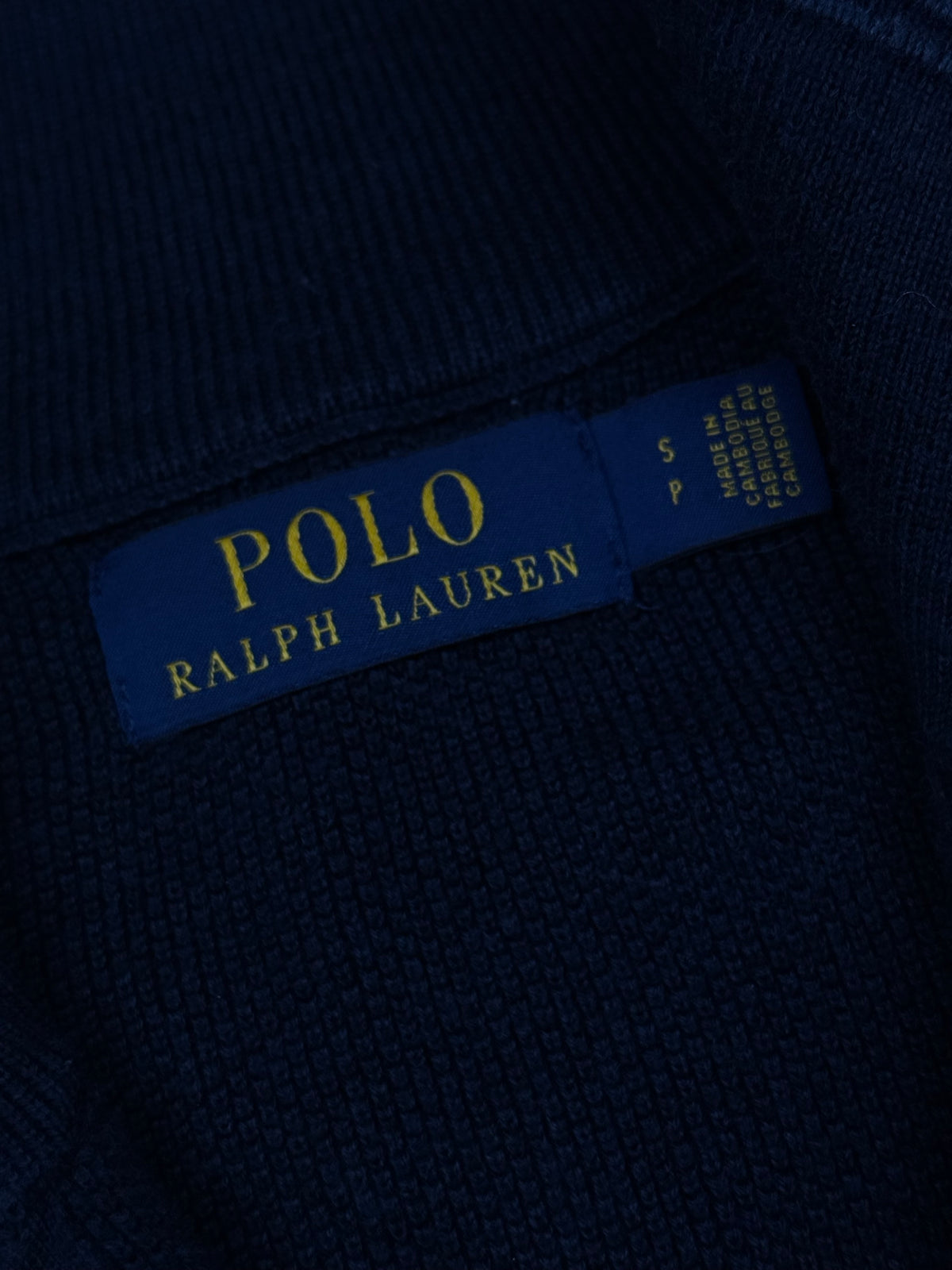 navyblue Polo Ralph Lauren quarterzip {S}