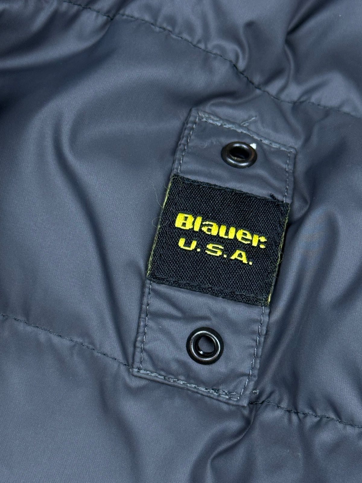 vintage Blauer winterjacket (real fur) {M}