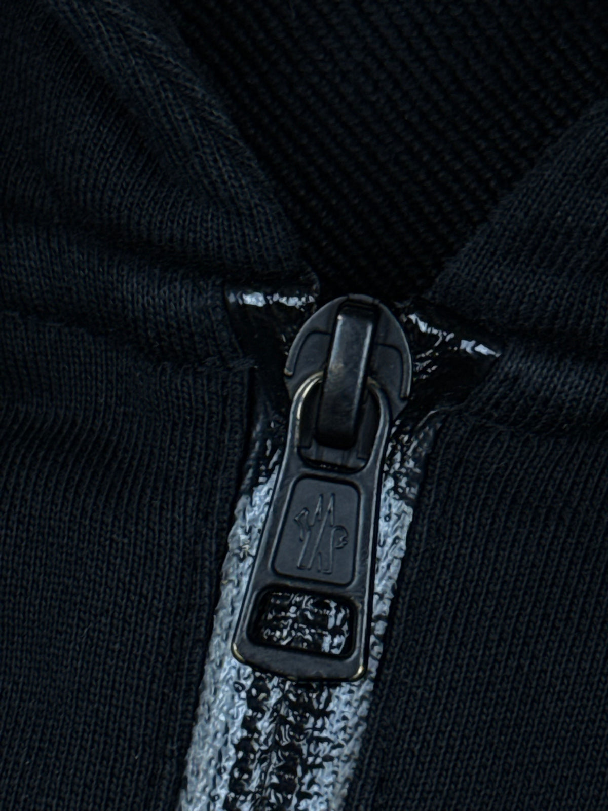black Moncler sweatjacket