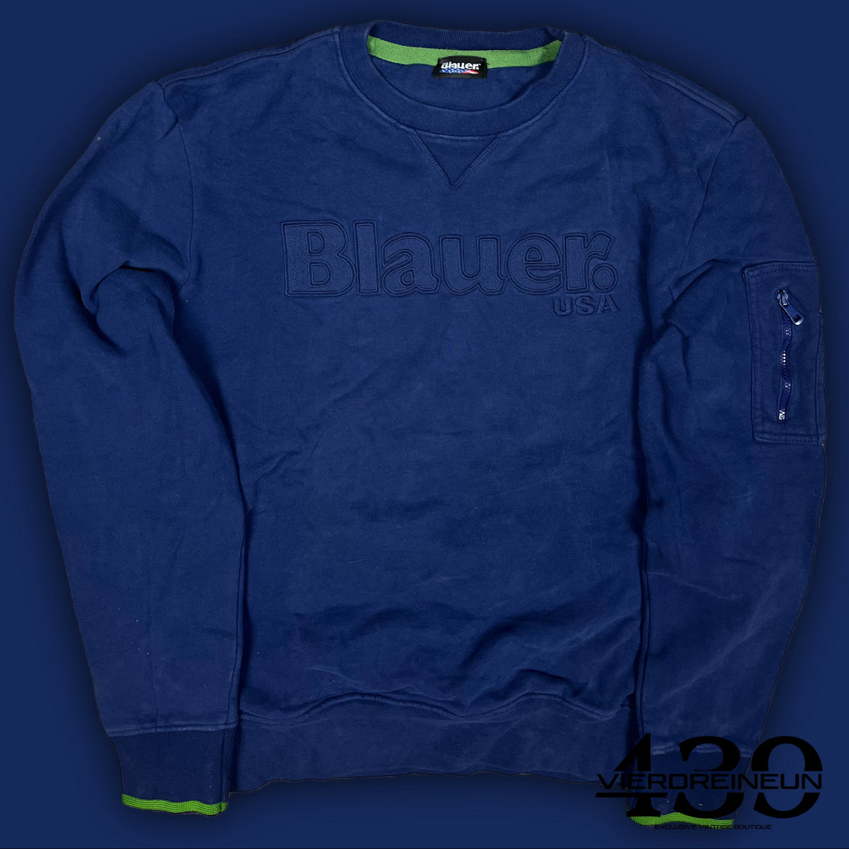 vintage Blauer sweater {L}