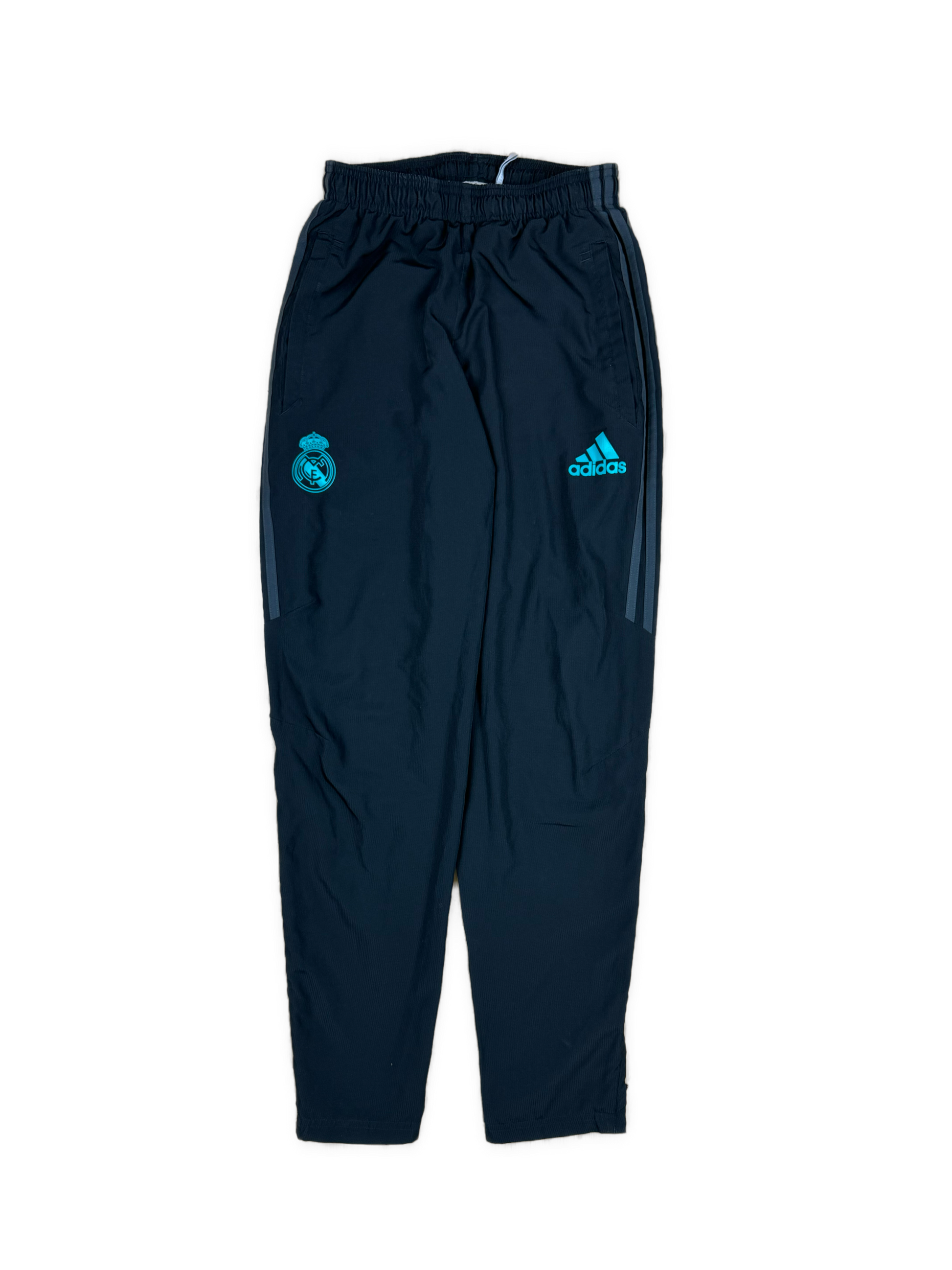 black Adidas Real Madrid trackpants {XS}
