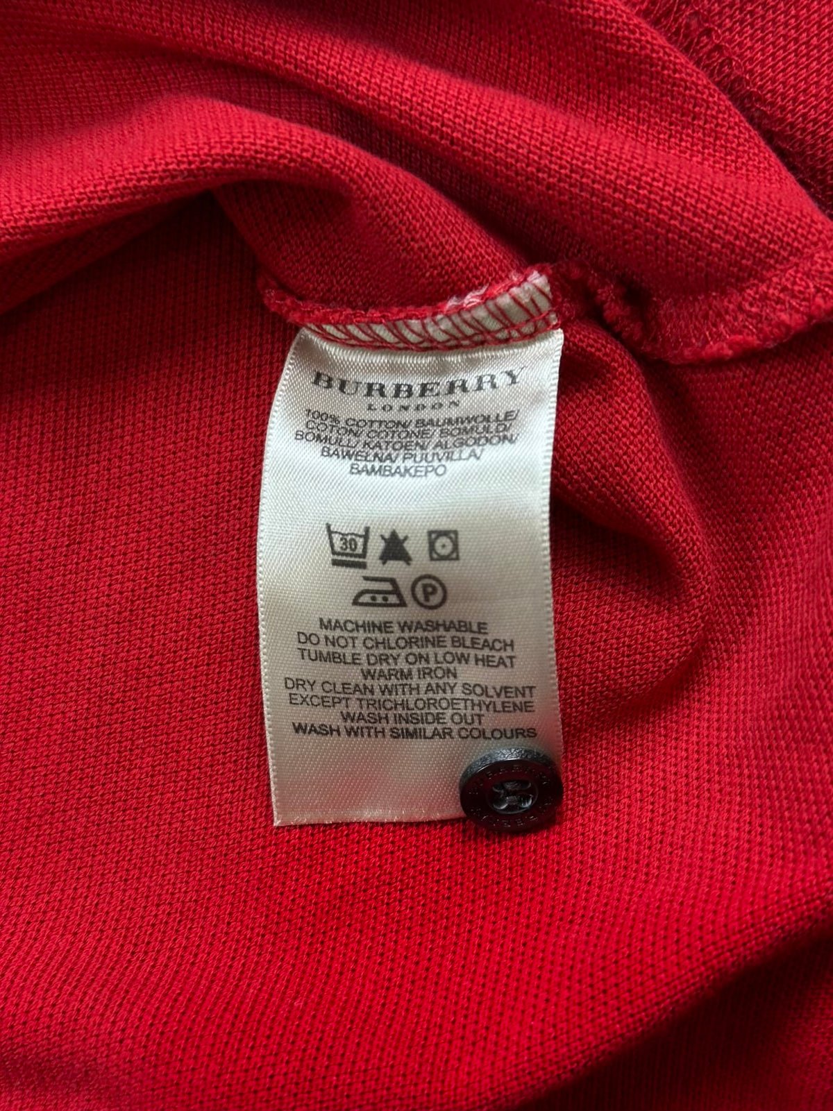 vintage Burberry polo {L}