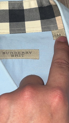 vintage Burberry short sleeve shirt {M}