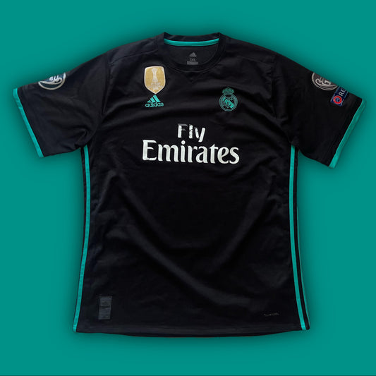 black Adidas Real Madrid 2017-2018 away jersey {XXL}