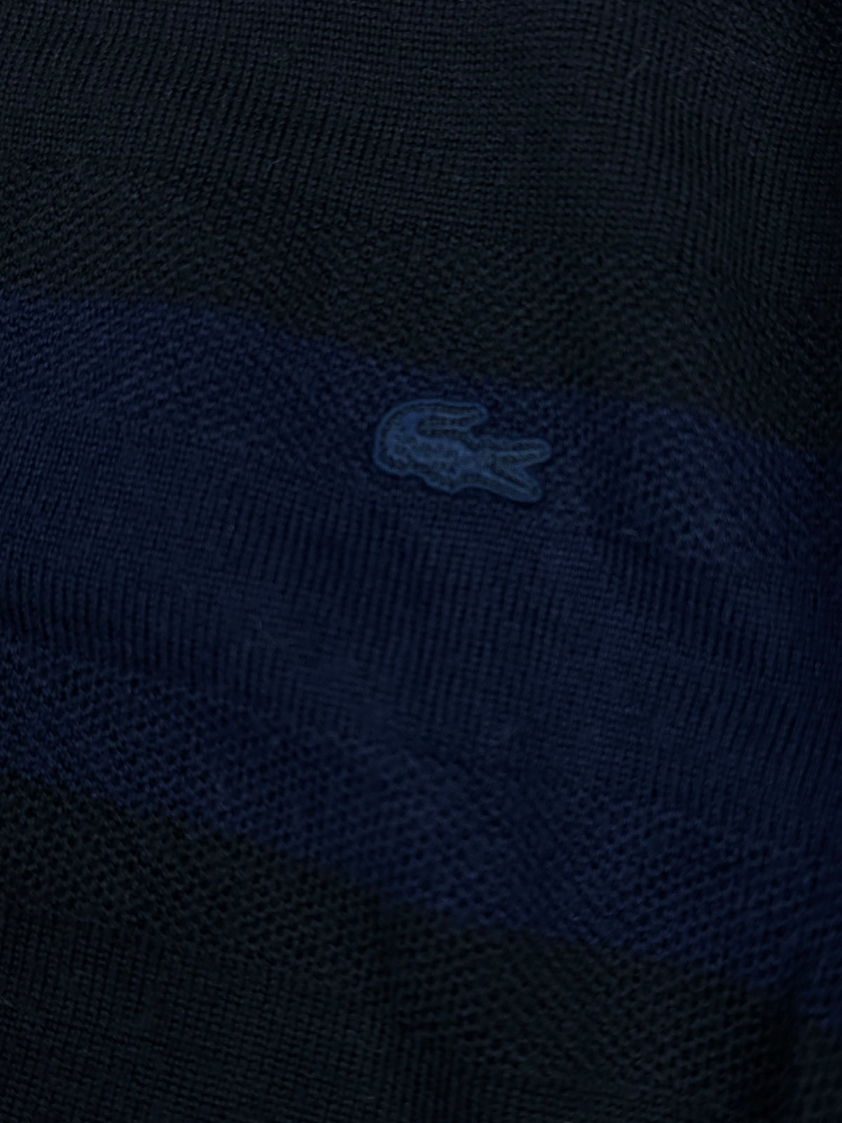 vintage navyblue Lacoste knittedsweater {L}