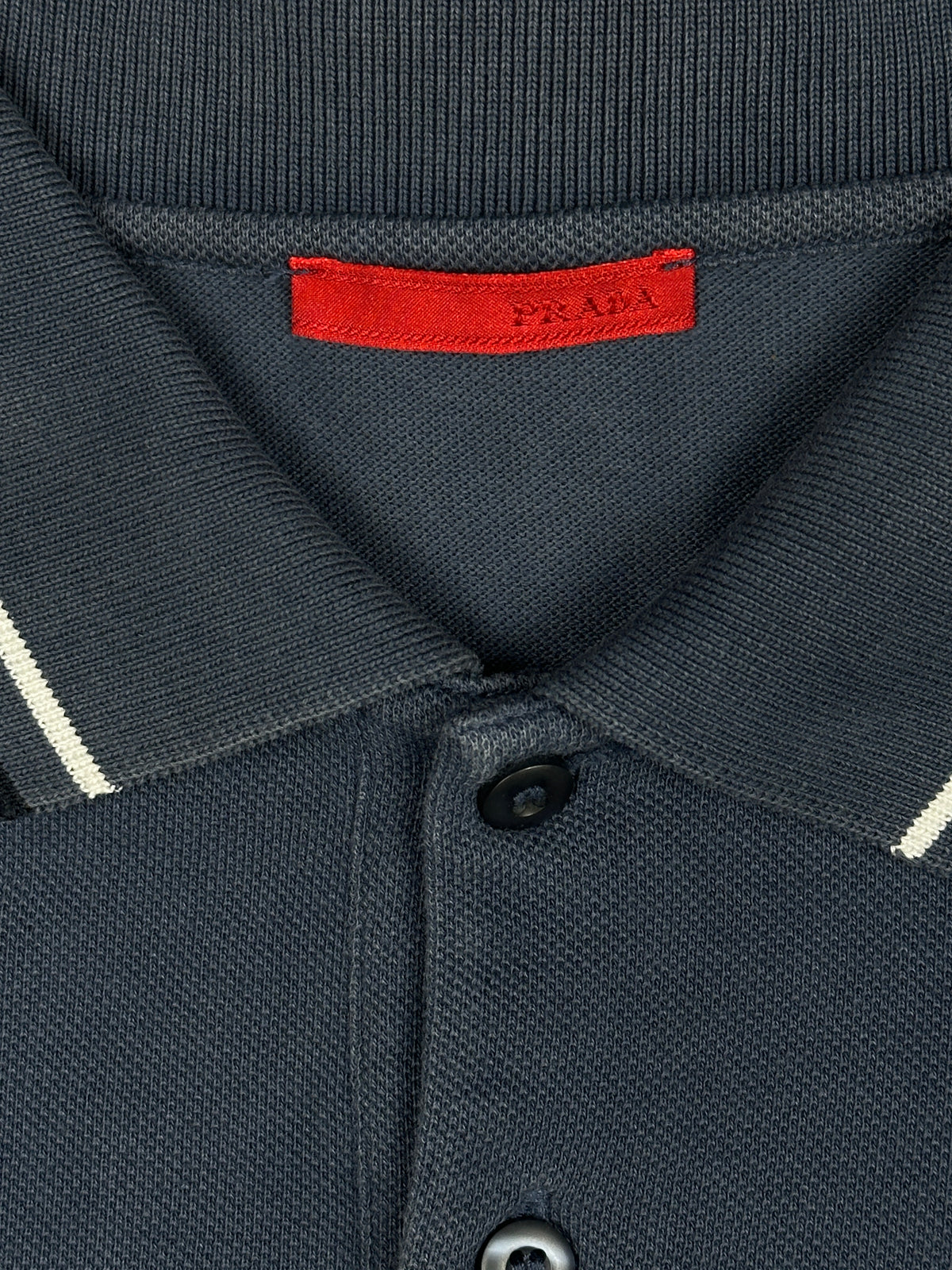 vintage navyblue Prada polo long {S}