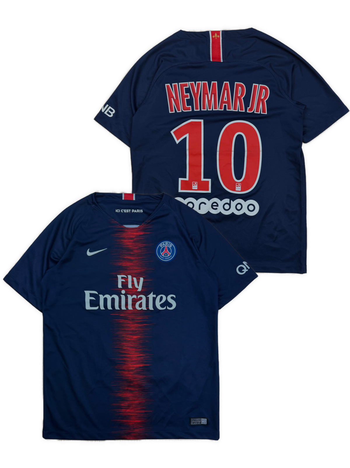 vintage Nike PSG Paris Saint Germain NEYMAR10 home jersey {S}