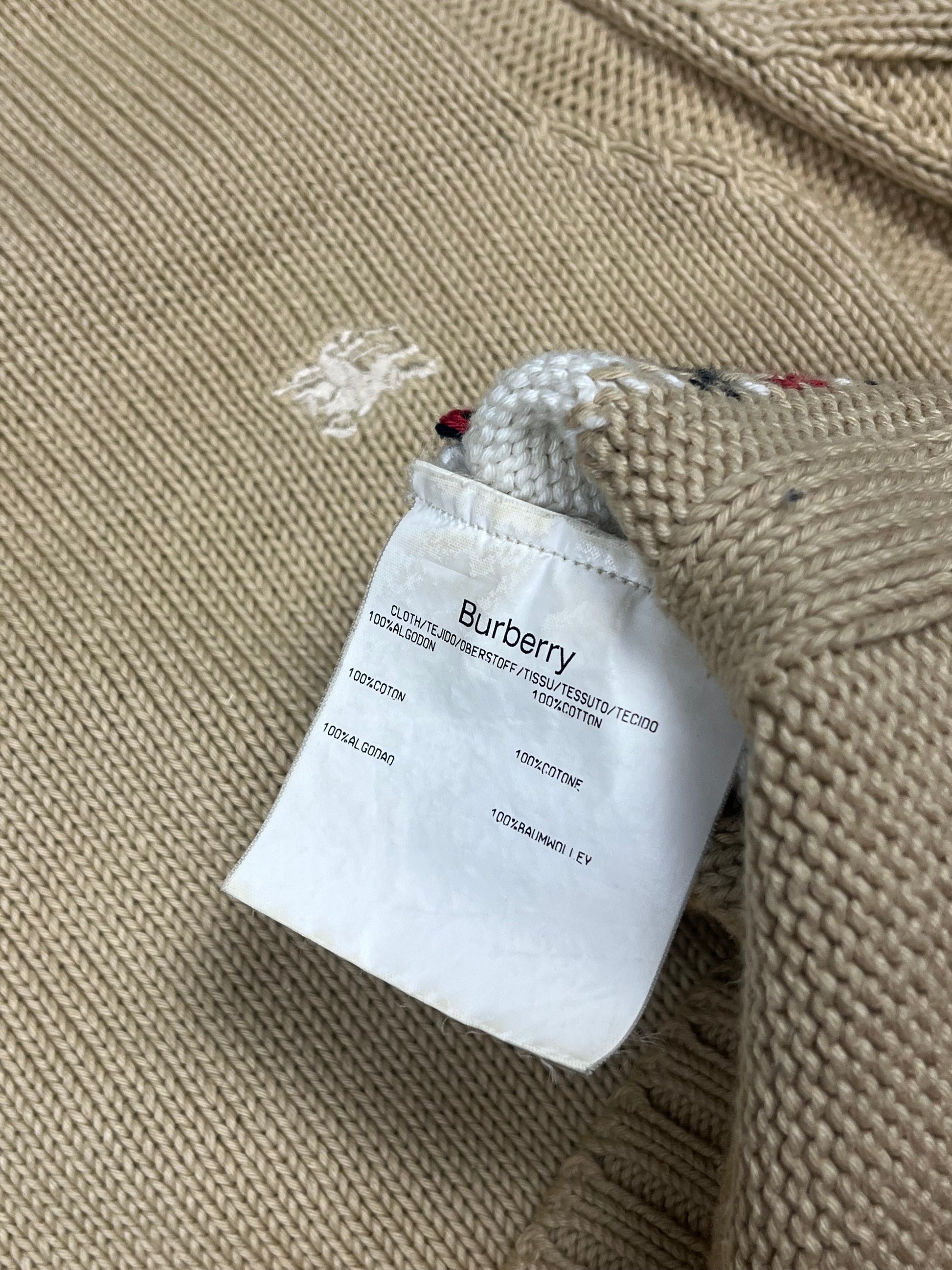 vintage Burberry knittedsweater {M}