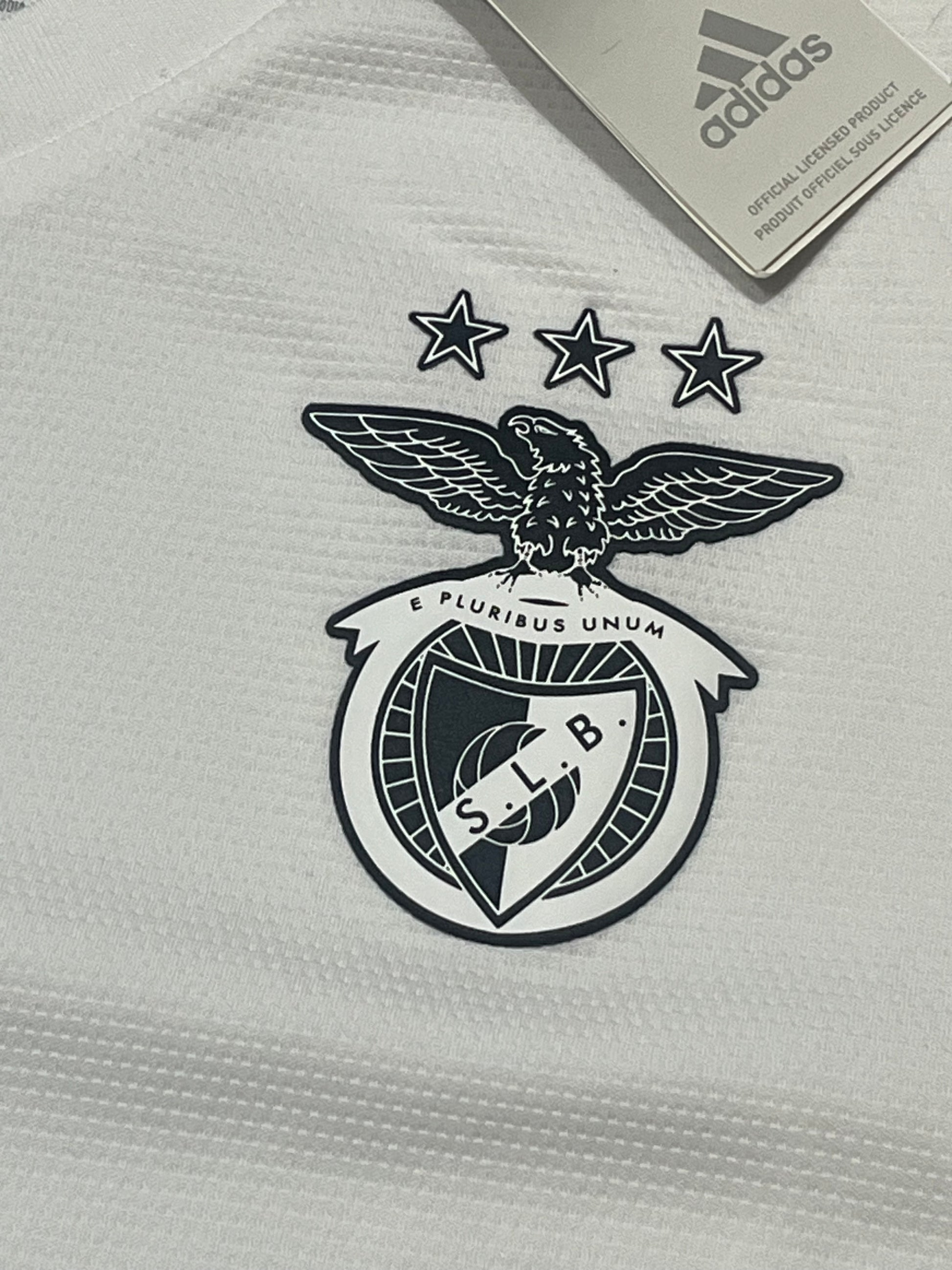 white Adidas SL Benfica 2021-2022 away jersey DSWT {S}