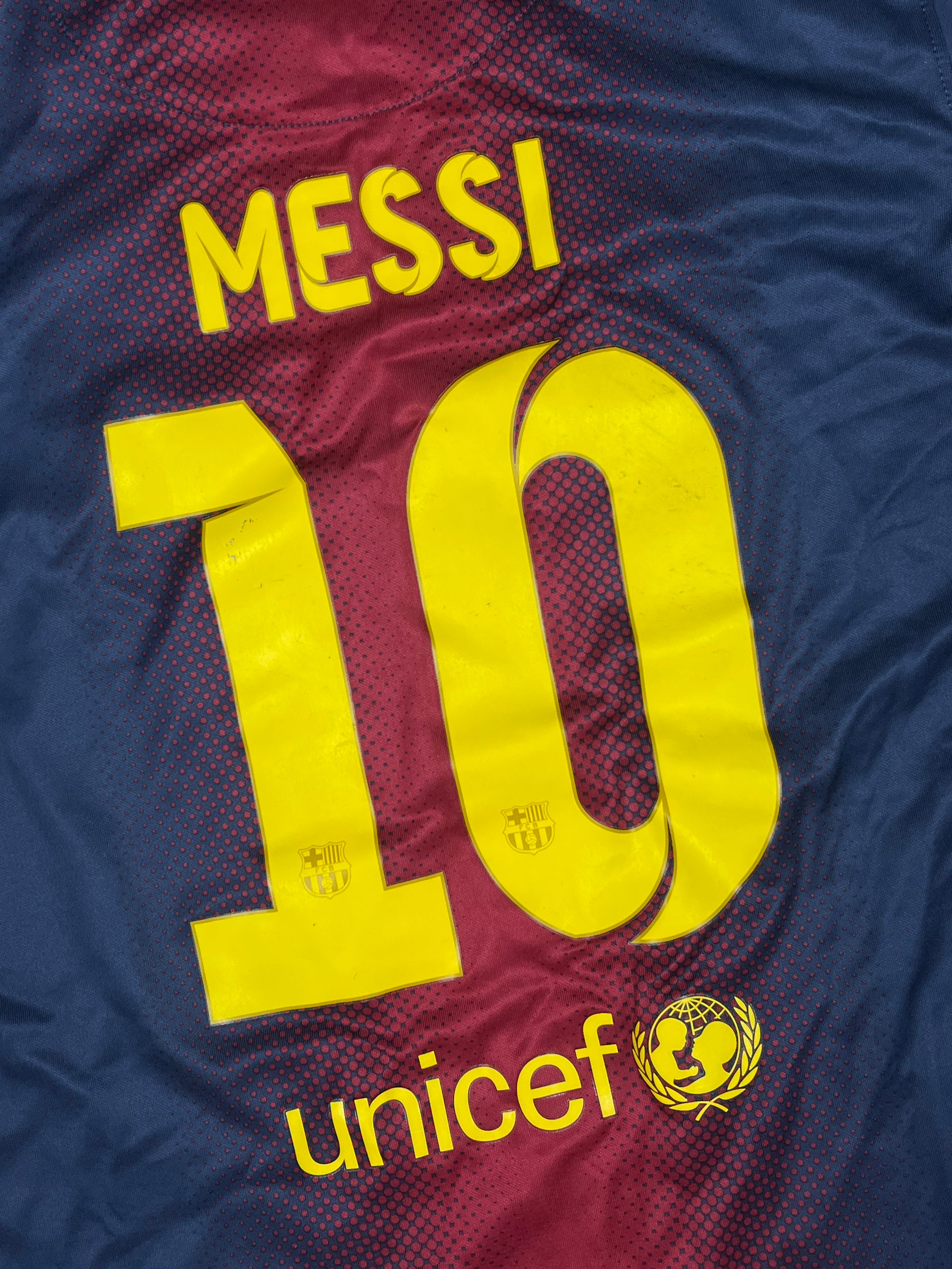 vintage Nike Fc Barcelona MESSI10 home jersey {S}