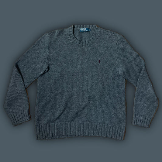 vintage grey Polo Ralph Lauren knittedsweater {M}