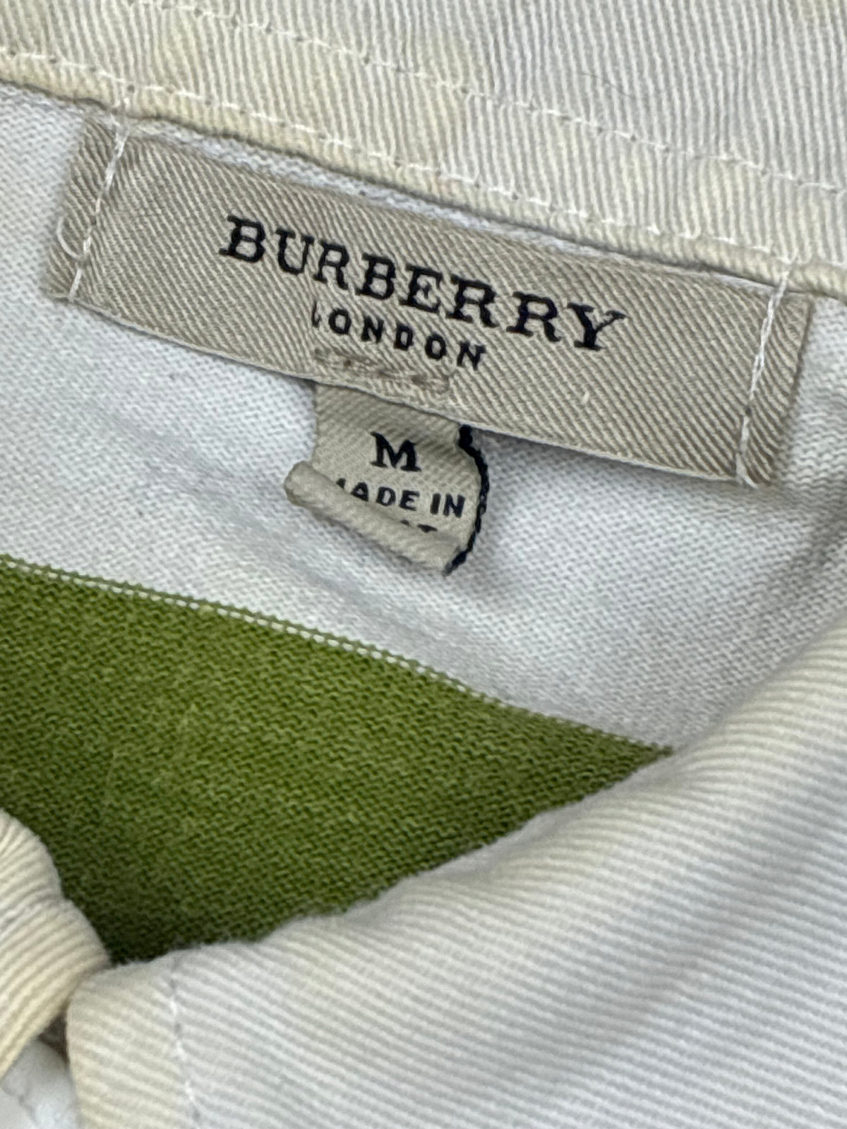 vintage Burberry polo long {M}
