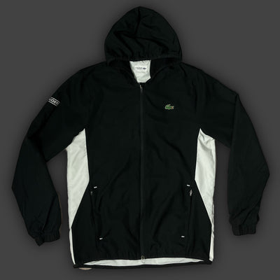 black/white Lacoste windbreaker {M}