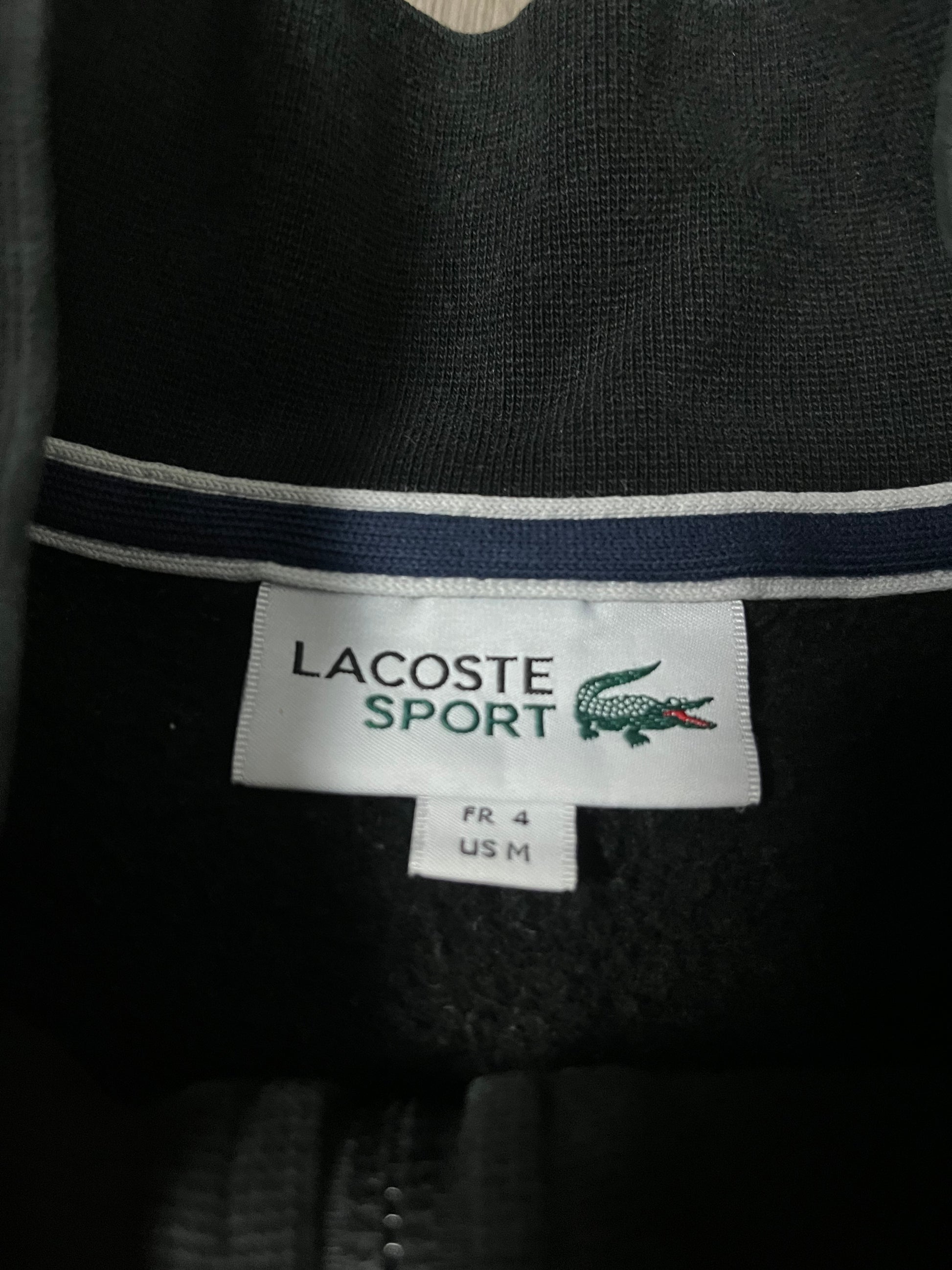 black Lacoste sweatjacket {M}