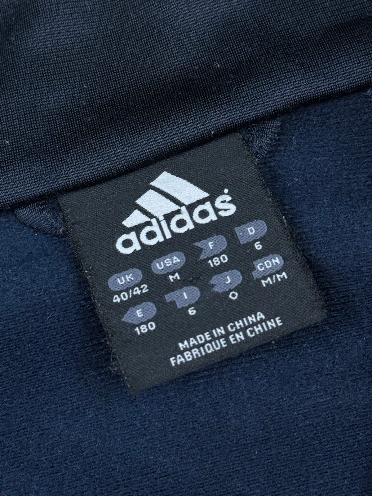 vintage navyblue Adidas Real Madrid trackjacket {L}