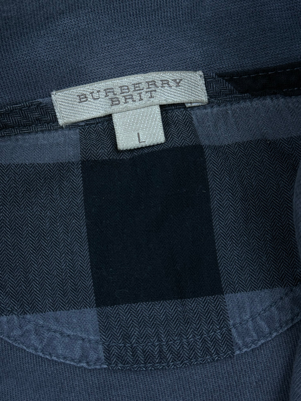vintage Burberry quarterzip {L}