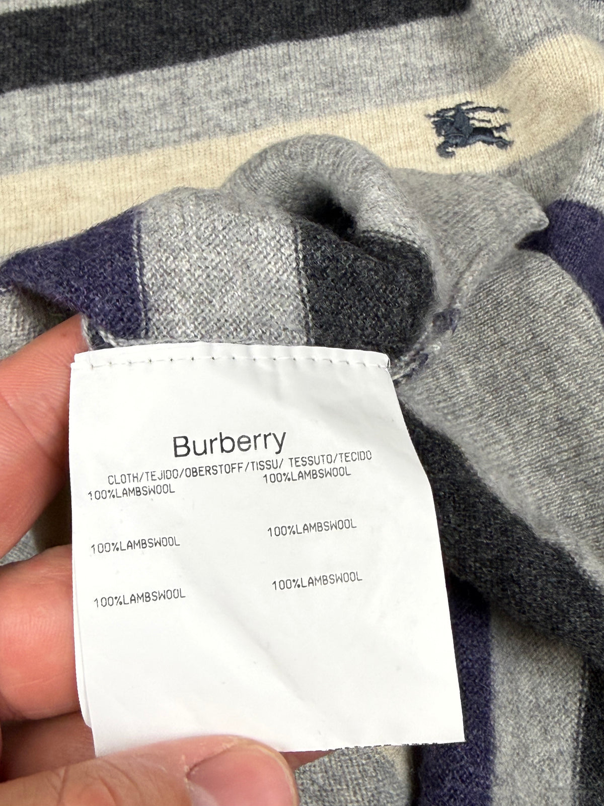 vintage Burberry knittedsweater {M}