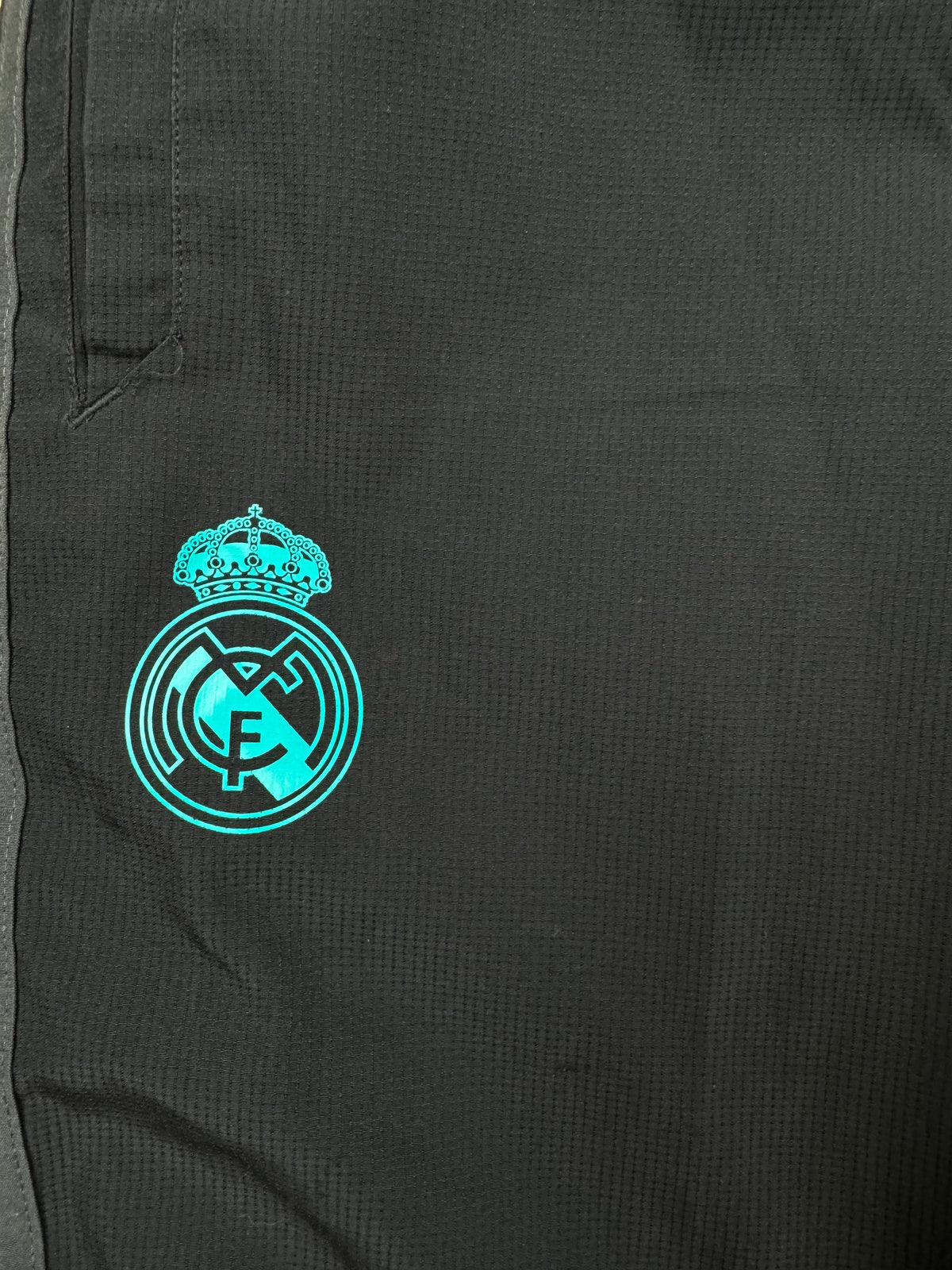black Adidas Real Madrid trackpants {XS}