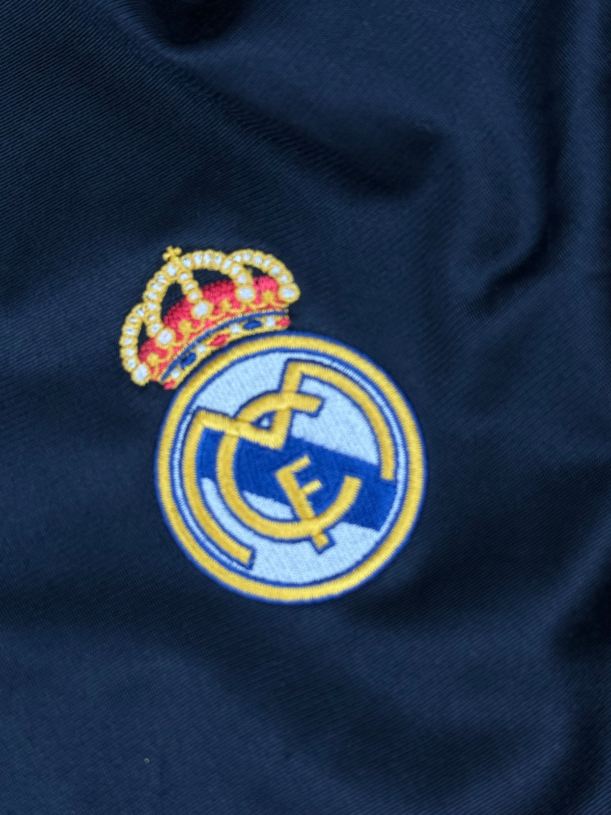 vintage navyblue Adidas Real Madrid trackjacket {L}