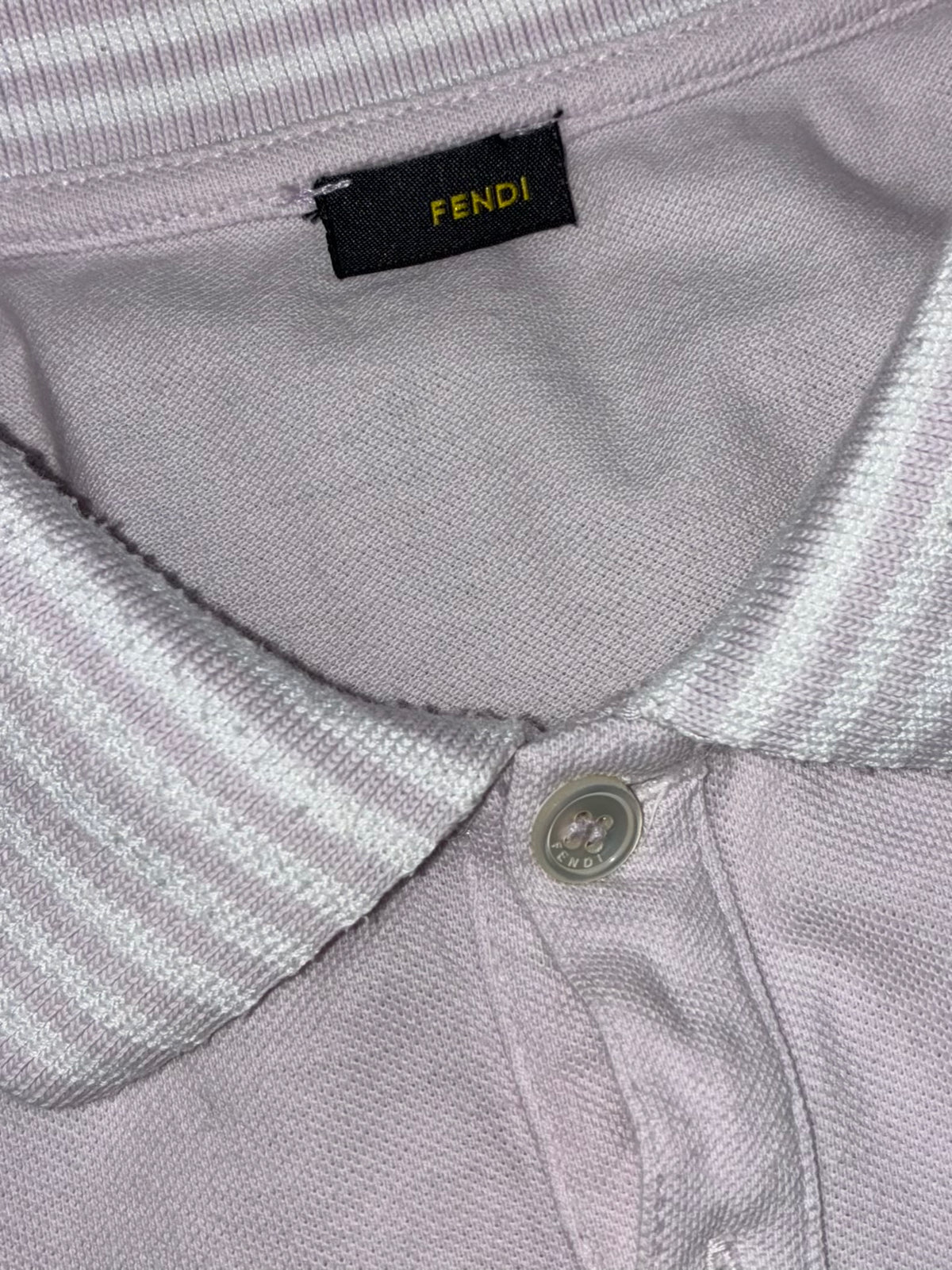vintage pink Fendi polo {L}