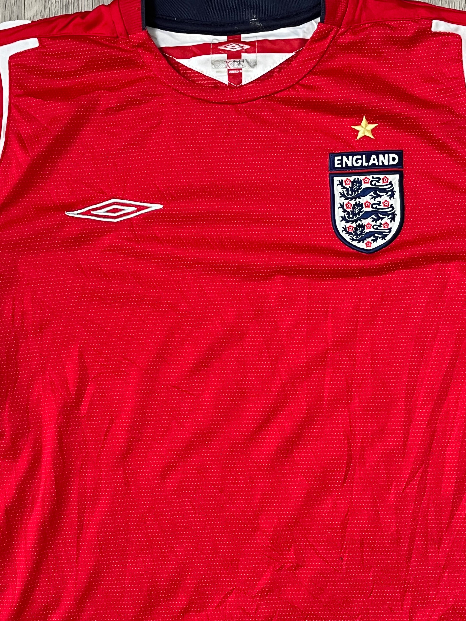 vintage Umbro England 2004-2006 away jersey {L}