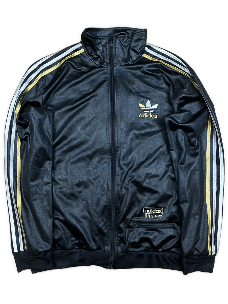 vintage Adidas firebird trackjacket wet look {L}