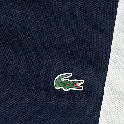 white Lacoste sweatjacket {S}