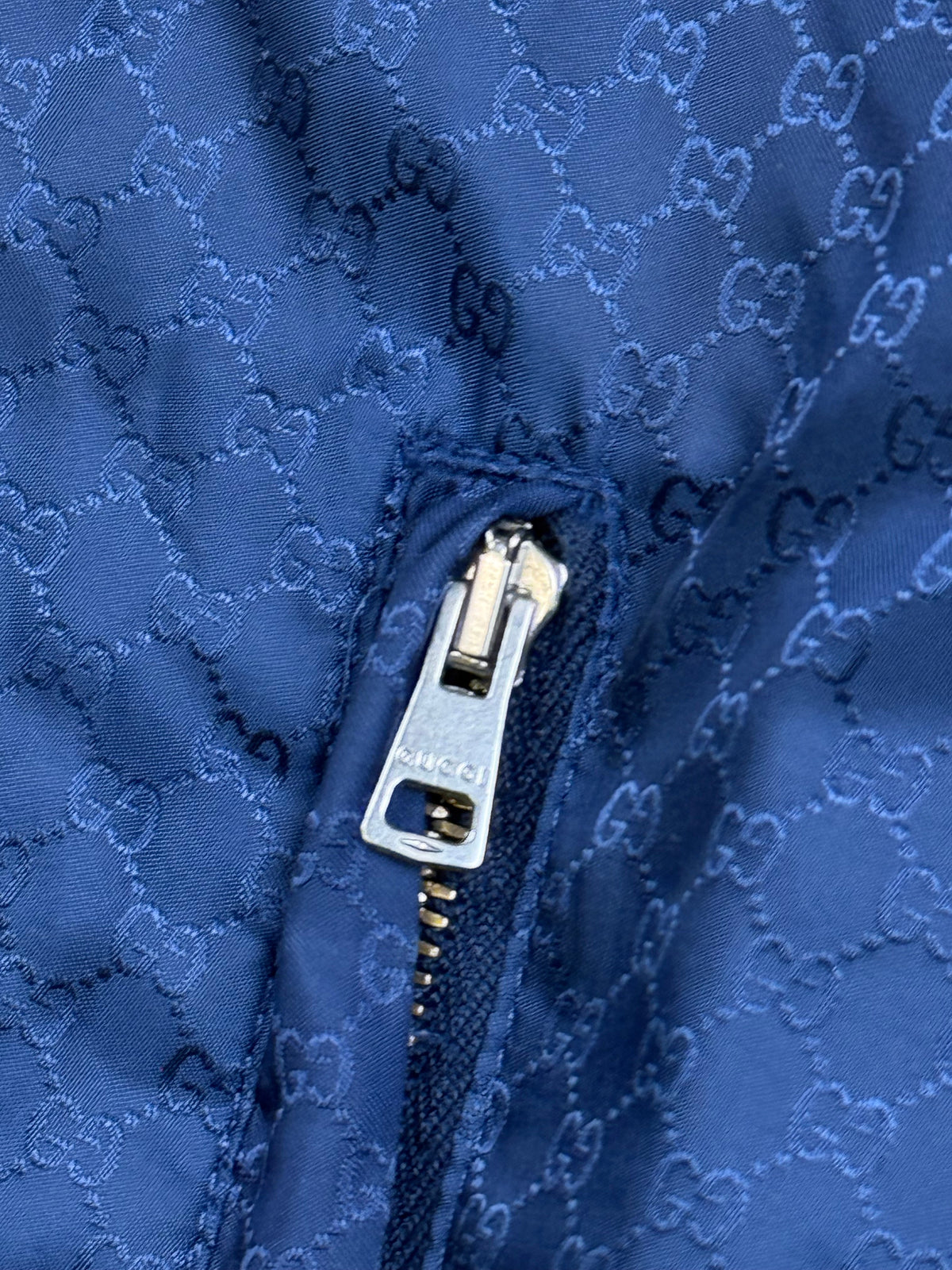 vintage navyblue Gucci monogram windbreaker