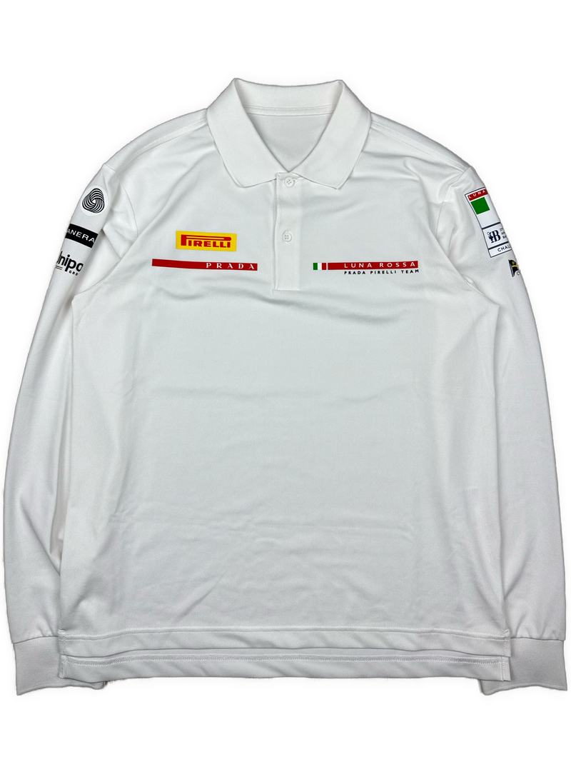 white Prada Luna Rossa polo long