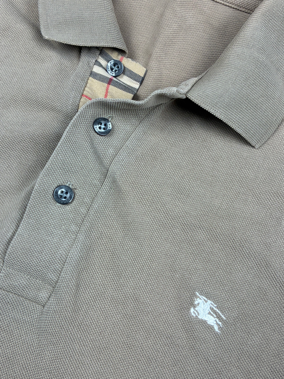 vintage Burberry polo long {L}