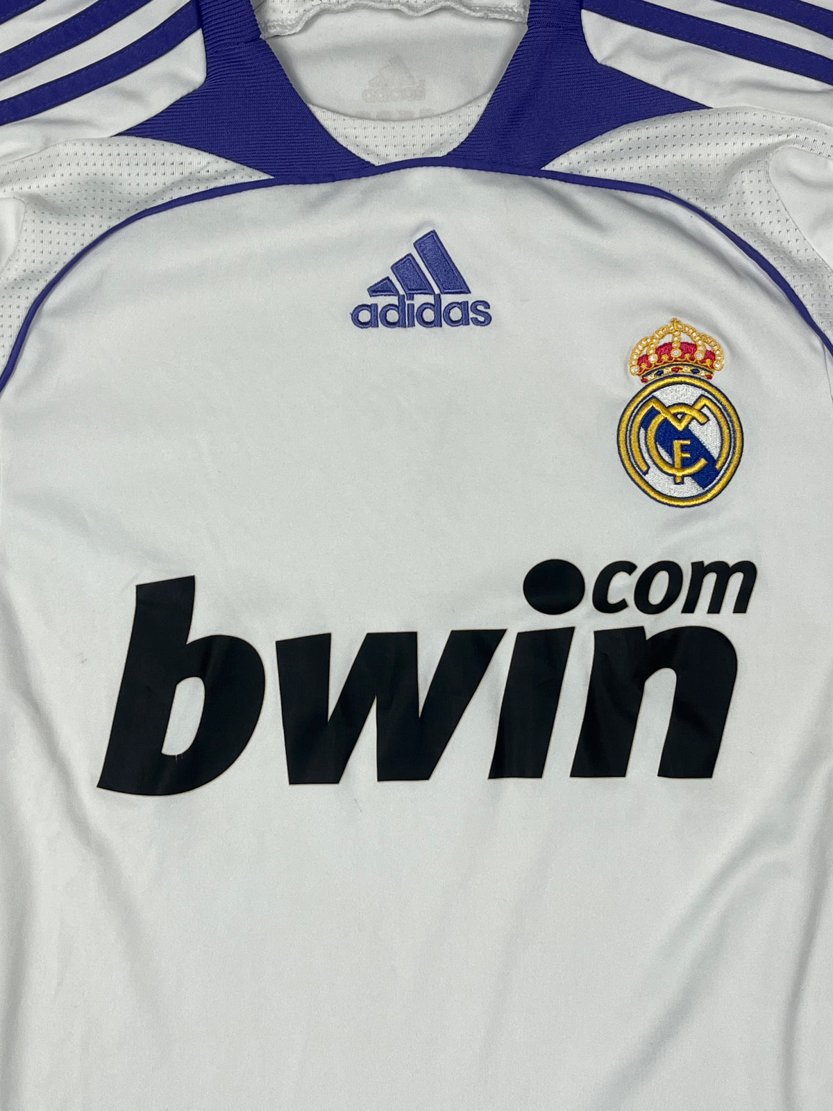 vintage Adidas Real Madrid 2007-2008 home jersey {S}
