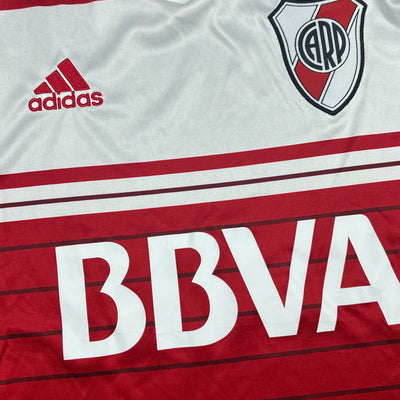 red Adidas Club Athletico River Plate home jersey {S}