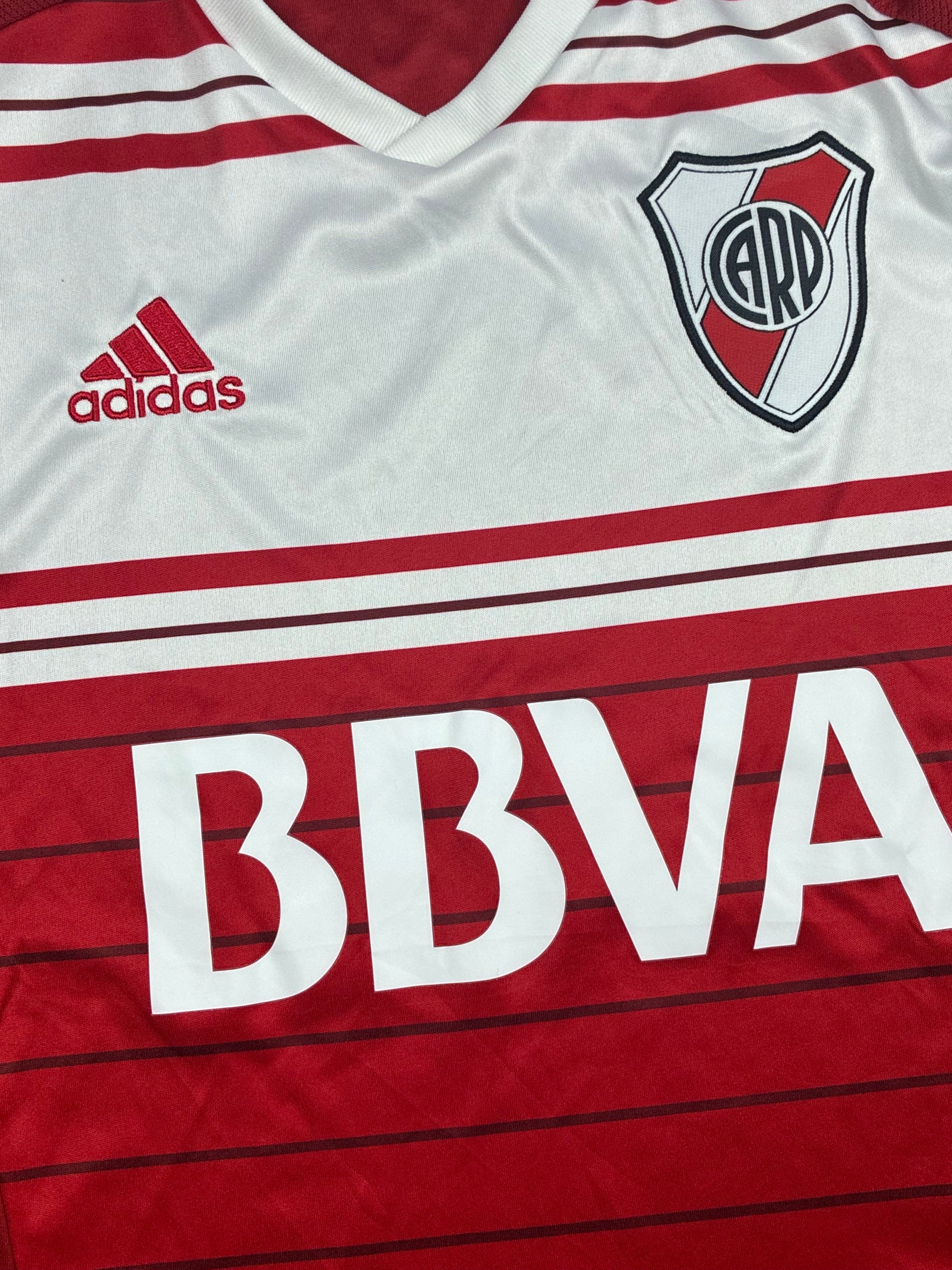 red Adidas Club Athletico River Plate home jersey {S}