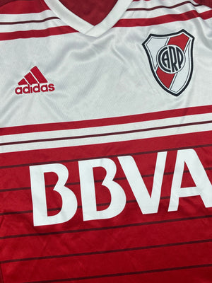 red Adidas Club Athletico River Plate home jersey {S}